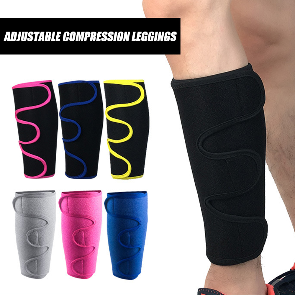 Compression Sleeve Calf - 1pc esporte caneleira crossfit ajustável bezerro