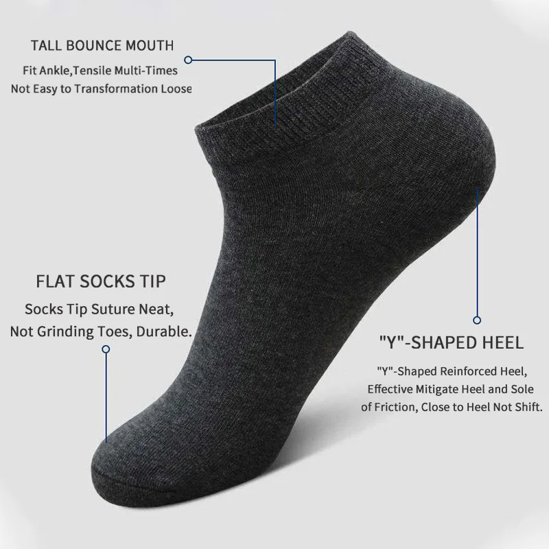 5 pares unissex casual cor lis - Ankle Sock Low Cut avaliação e preço