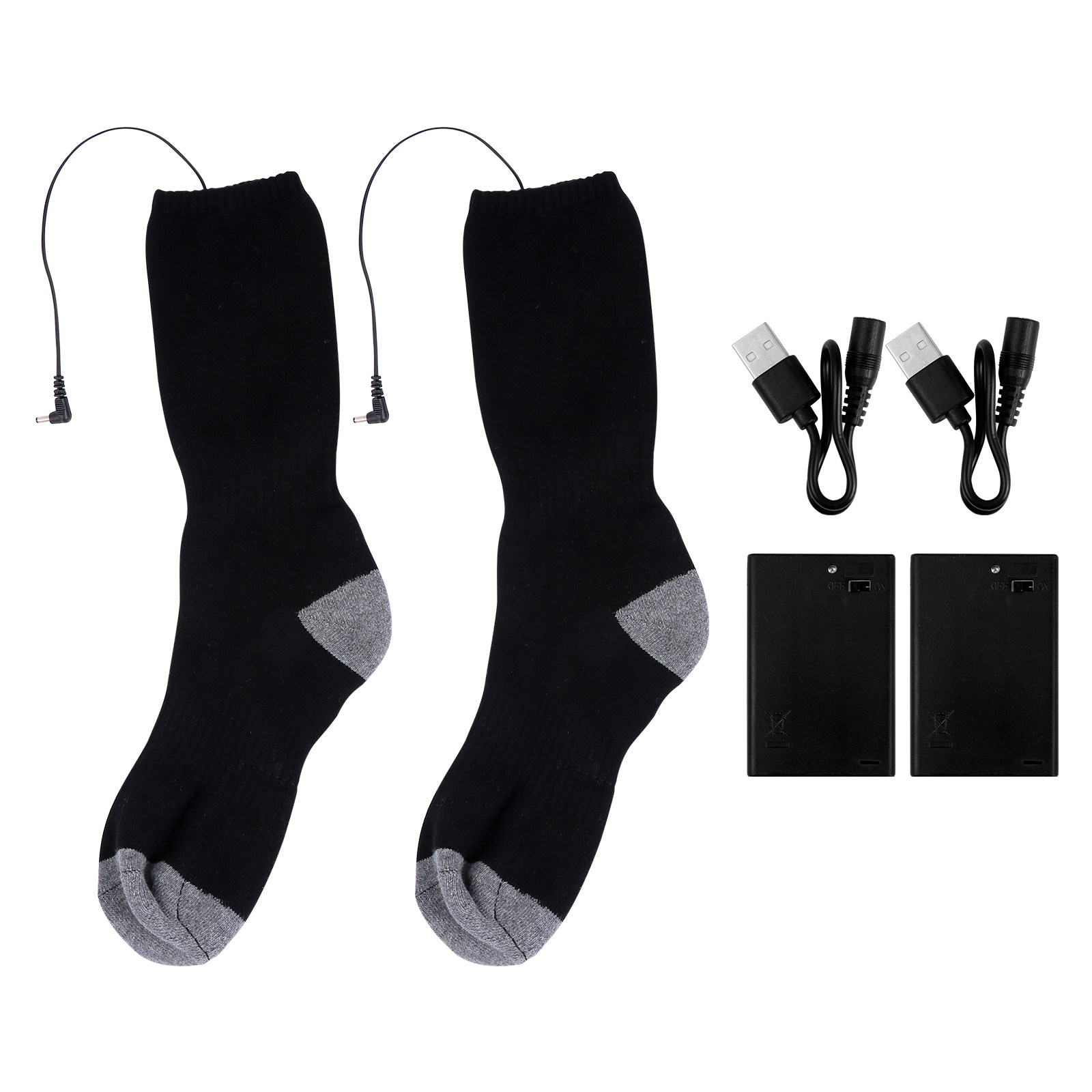 1 Par de Meias Aquecidas USB p - Thermal Sock Winter avaliação e preço